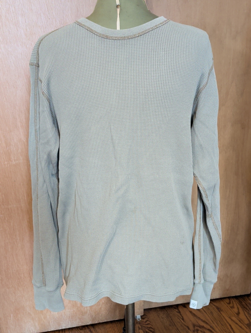 rag & bone Men's Sage Waffle-Knit Crewneck Sweater